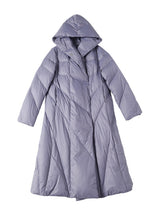 Warm Hooded Long Down Jacket