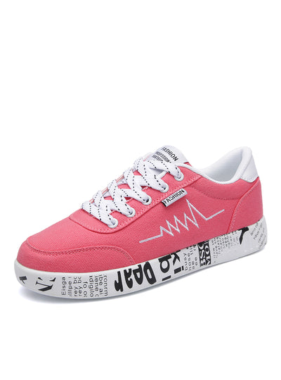 Sneakers Ladies Lace-up Casual Shoes Breathable Walking 