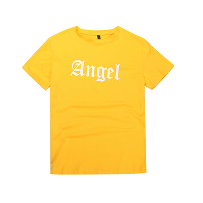 Crew Neck Letter Printed Short Sleeve T-shirt