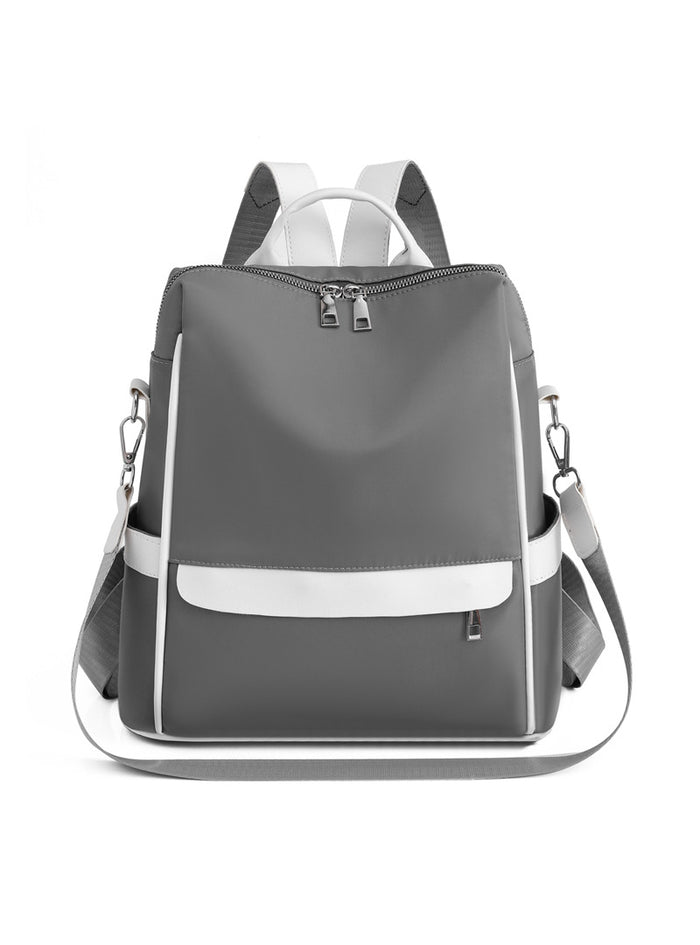 Color Splash-proof Oxford Casual Backpack