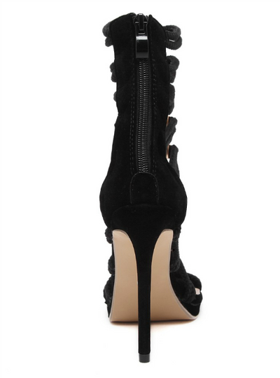 Ladies Pumps Ankle Strap Buckle Stilettos 