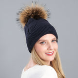 Knitted Cashmere Curling Thickened Hat