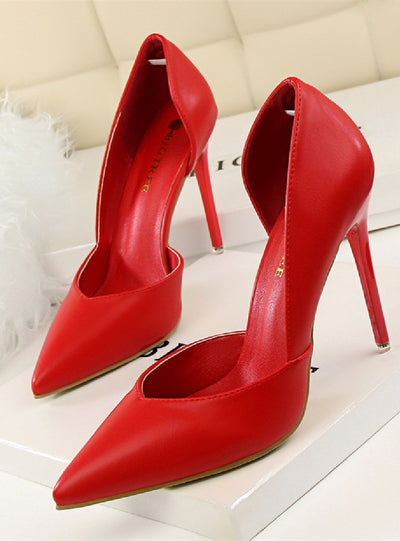 Ultra-high Heel Shallow Mouth Pointed Shoes