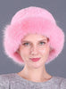 Warm Winter Fox Fur Rex Rabbit Fur Woven Hat