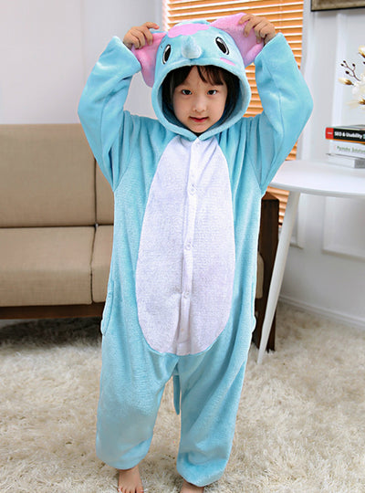 Flannel Children's Elephant Animal Siamese Pajamas