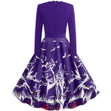 Halloween Printed Stitching Dress