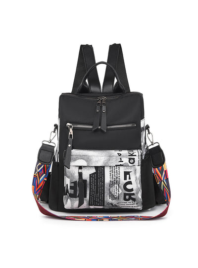 Printed Oxford Outdoor Backpack