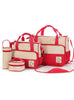 5pcs Baby Diaper Bag Suits For Mom Baby Bottle Holder