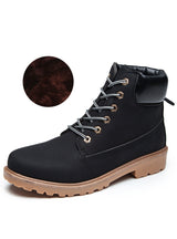 Women's flat-bottomed Large Size Martin Boots