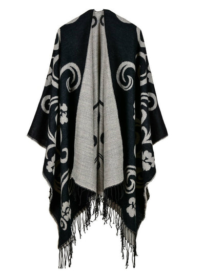 Tai Chi Flower Fork Thickened Cashmere Cloak