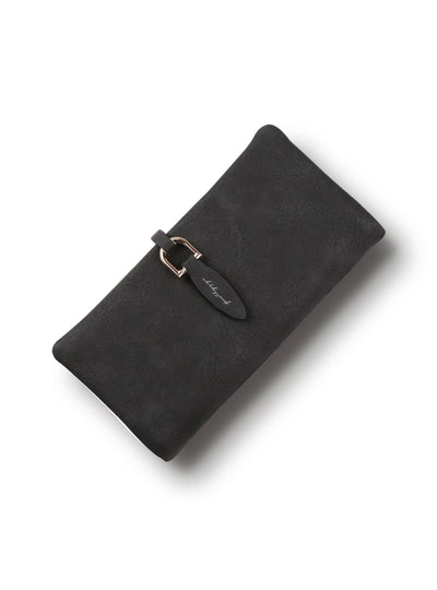 Women leather Leaf Long Wallet Female Coin Purse