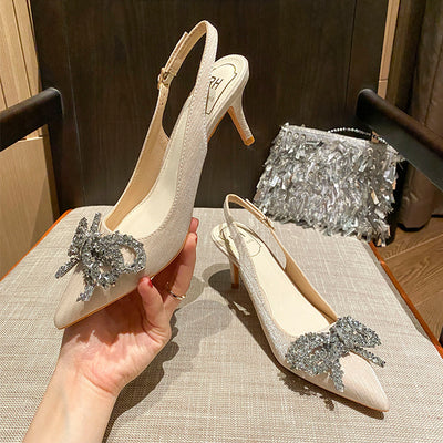 Thin-heeled Pointed Shallow Shoes Sandals