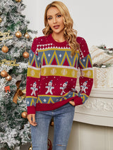 Snowflake Color Matching Christmas Day Sweater