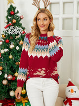 Women Christmas Day Deer Sweater
