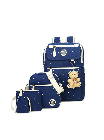 4Pcs/set School Backpacks College Schoolbag 