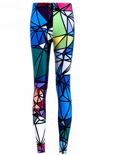 Print Pants Trousers Stretch Pants Drop