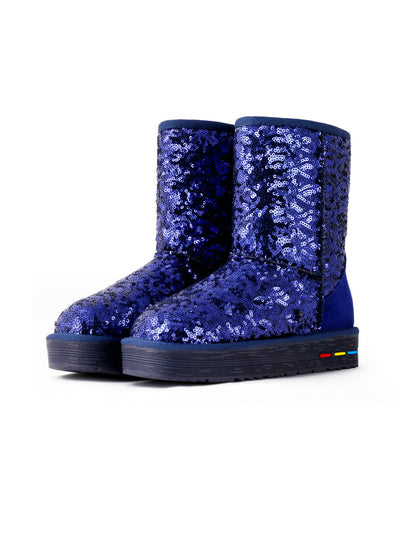 Women Snow Boots Cow Suede Winter boots 