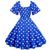 Slim Retro Polka Dot Printing Dress