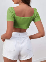 Fashion Slim Knit Top T-shirt