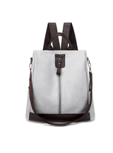 Retro Soft Leather PU Travel Leisure Backpack
