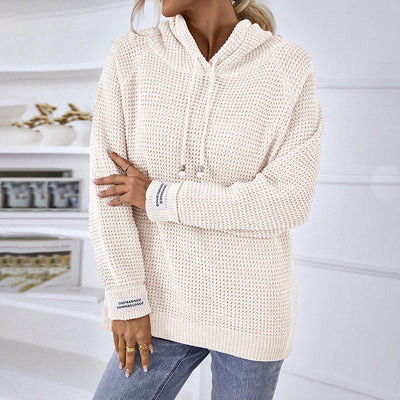 Hooded Pullover Drawstring Sweater
