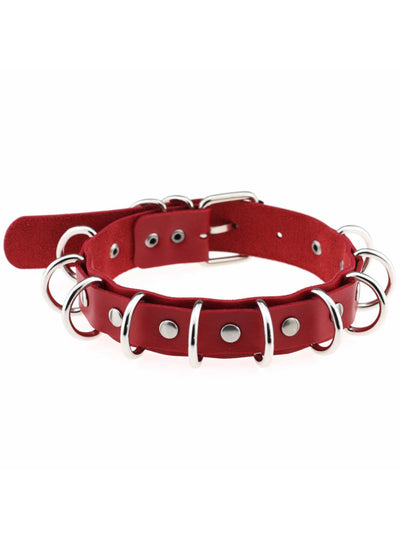 Anime Necklaces Metal O-Round Goth Choker 