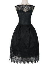 Cheap Lace Sleeveless Black Party Dress