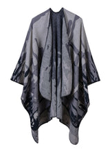 Camouflage Cashmere Jacquard Lengthened Cloak