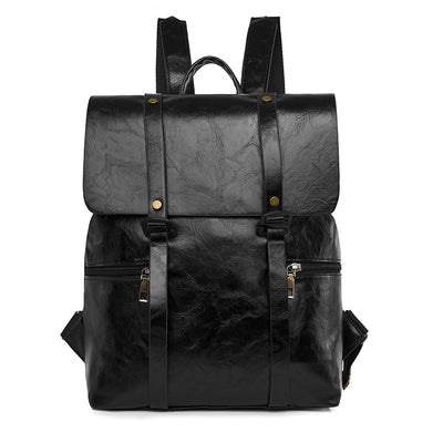Soft Leather PU Retro Large Capacity Backpack