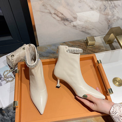 Pointed Stiletto Heels Spud Bare Boots