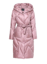 Slim-fit Long Hooded White Duck Down Light Down