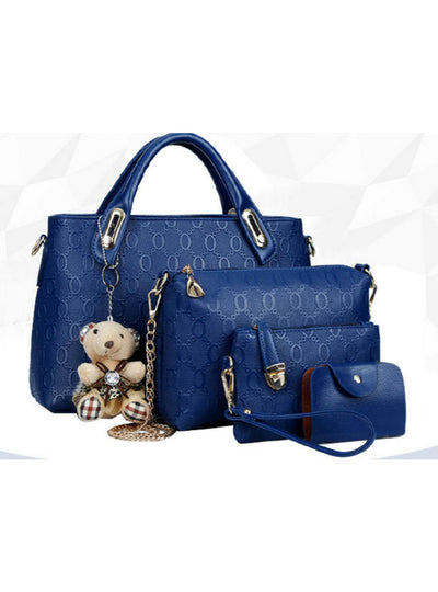 PU Leather Composite Bag Bolsa Femina 4pcs/set