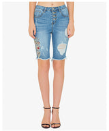 Three-dimensional Embroidered Slim Stretch Jeans