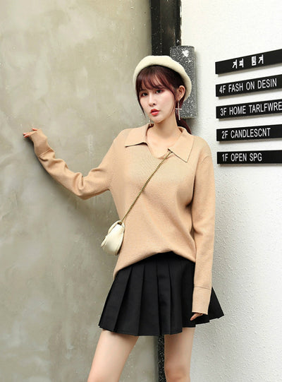 Winter Turn-collar Oversize Turtlenect Thick Sweater