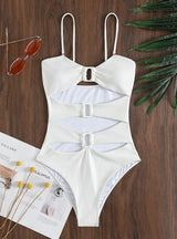 Spliced Sling One-piece Swimsuit