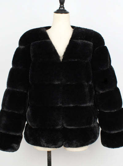 Fur Rabbit Fur Coat With Short Fur Coat In Cross Ditch