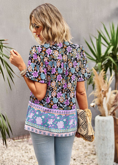 Bohemian Printed Casual Shirt