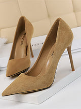 High-heeled Pointed Mouth Shoes