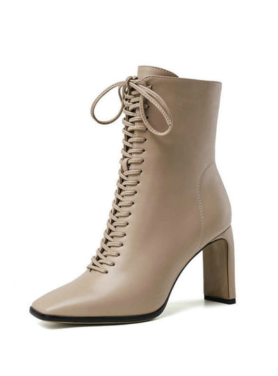 Women Ankle Boots Fashion Cross Strap High Heel