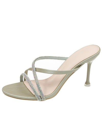 Round-headed Rhinestone Sandals