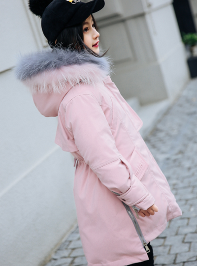 Children Down Coat Outerwear Overcoat Parkas Hooded