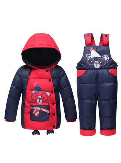 Winter Boys Girls Down Jackets Kids Snowsuit