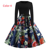 Casual Printed Long Sleeve Dress