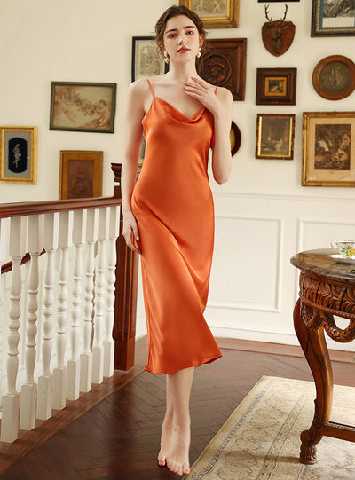 Silk Ribbon Silk Satin Dress