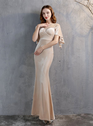 Sexy Velvet Mermaid Long Praty Dress