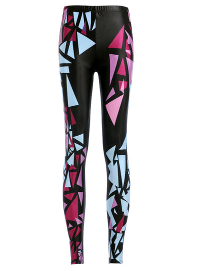Leggings Irregular Triangle Digital Printing Pencil Trousers