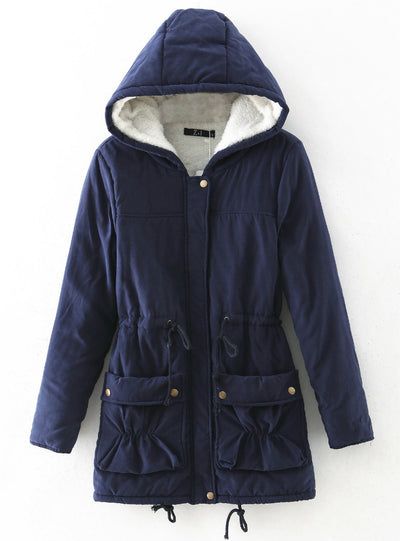 Lamb Wool Cotton-padded Hat Cotton-padded Jacket