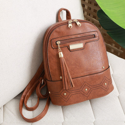 Baita Ladies Tassel Hollow Backpack