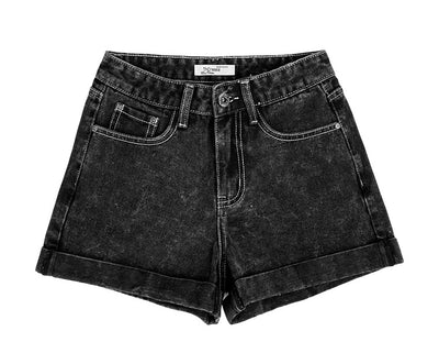 Loose-footed Roll-up Shorts Pants