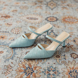 Baotou Half-slipper Pointed Heel Sandals